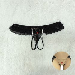 *Calcinha Strass Love (TO027) - Preto - 32973 - SS Discreta