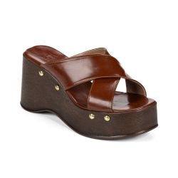 Sandália Feminina Anabela Madeira Estilo Boho Plat... - SFIZIA