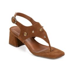 Sandália Feminina Quadrada Boho Petra Caramelo - SFIZIA
