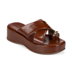 Sandália Feminina Anabela Flatform Tira Cruzada Ni... - SFIZIA