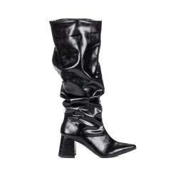 Bota Feminina Montaria Cano Longo Enrugada Madrid ... - SFIZIA