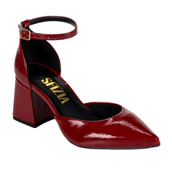 Sapato Scarpin Frente e Trazeiro Alice Verniz Show... - SFIZIA