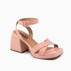 Sandália Meia Pata Quadrada Lizie Rosa - SFIZIA