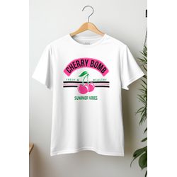 Camiseta T-Shirt Cherry Bomb - 052 - SHOP MONARCA
