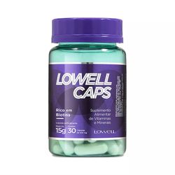 Lowell Caps Suplemento Alimentar de Crescimento Capilar 30 Caps - 500mg - Shop da Beleza