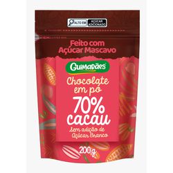 Chocolate Em Pó 70% Cacau 200g - Guimarães Alimentos