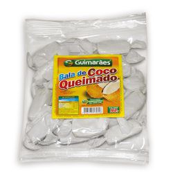Bala de Coco Queimado 160g - Guimarães Alimentos