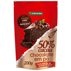 Chocolate Em Pó 50% Cacau 200g - Guimarães Alimentos