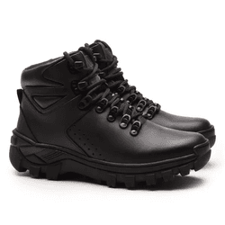 Bota 3044 Couro Legítimo - Preto - SHOP TAC BRASIL
