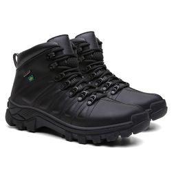 Bota 3061 Couro Legítimo - Preto - SHOP TAC BRASIL