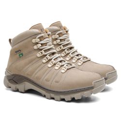Bota 3061 Couro Legítimo - Areia - SHOP TAC BRASIL