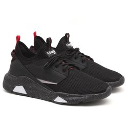 Tênis Masculino 6001 - Preto Branco - SHOP TAC BRASIL