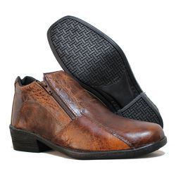 Bota Masculina Calce Fácil Couro Legítimo Premium ... - SHOP TAC BRASIL