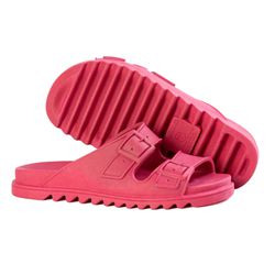 Slide Papete Feminina Duas Fivelas - Rosa - SHOP TAC BRASIL