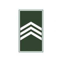 Divisa 3º SGT (Sargento) Emborrachada - 0738 - SHOPPINGMILITAR