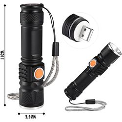Lanterna USB - 0995 - SHOPPINGMILITAR