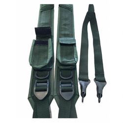 Suspensório De Serviço Com Bolsos Fecho Metal - 05... - SHOPPINGMILITAR