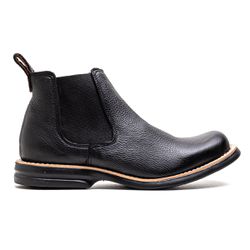 Botina Masculina Conforto Couro Floater Preto - Silverado Botas - 6600-3 - SILVERADO BOTAS
