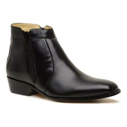 Botina Masculina Social Couro Pelica Preto Anti - Derrapante - 11300 - SILVERADO BOTAS