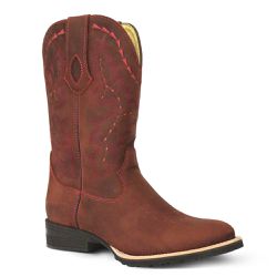 Bota Texana Masculina Couro Crazy Horse Sela - Silverado Botas - 40184 - SILVERADO BOTAS