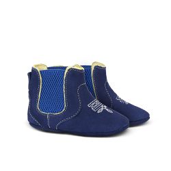 Botina Baby Couro Suede Azul Marinho - Silverado Botas - s1101-1-6 - SILVERADO BOTAS