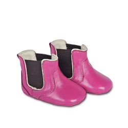 Botina Baby Couro Mestiço Liso Rosa - Silverado Botas - s1031-2 - SILVERADO BOTAS