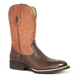 Bota Texana Masculina Couro Floater Chocolate e Floater Tan - Silverado Botas - ... - SILVERADO BOTAS