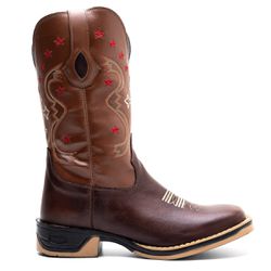 Bota Texana Masculina Couro Fossil Tabaco e Ecologico Caramelo Jump - Silverado ... - SILVERADO BOTAS