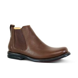 Botina Masculina Conforto Couro Floater Chocolate - Silverado Botas - 6600 - SILVERADO BOTAS