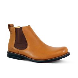 Botina Masculina Conforto Couro Floater Conhaque - Silverado Botas - 6600-4 - SILVERADO BOTAS