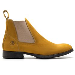 Botina Masculina Premium Nobuck Caramelo - Silverado Botas - 6203 - SILVERADO BOTAS