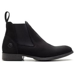 Botina Masculina Premium Nobuck Preto - Silverado Botas - 6201 - SILVERADO BOTAS
