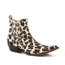 Botina Masculina Couro Estampado Leopardo - Silverado Botas - 2871-28 - SILVERADO BOTAS