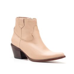 Botina Feminina Couro Plume OffWhite - Silverado Botas - 2259 - 5 - SILVERADO BOTAS