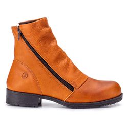 Bota Cerâmica: Estilo York em Couro Cerâmica com Z... - SIMPRONA