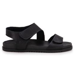 Sandália Birken Louise em Couro Preto: Elegância e... - SIMPRONA