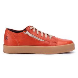 Tênis Esmeralda: Elegância em Couro Tomate - Esmer... - SIMPRONA