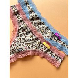 CALCINHA AYLA FIO ALGODAO - CORACAO/VERDE - CA1002... - Sirrê Lingerie