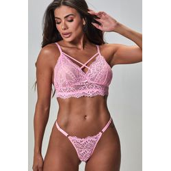 CONJUNTO MIA SEM ARO COM STRAPPY - PANTERA - CJ102... - Sirrê Lingerie