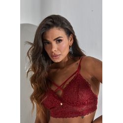 CONJUNTO MIA SEM ARO COM STRAPPY - VERMEHO - CJ102... - Sirrê Lingerie