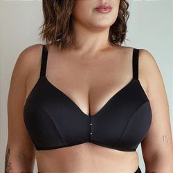 SUTIA ANTONELA REFORCADO C/BOJO - PRETO - ST2573-0 - Sirrê Lingerie