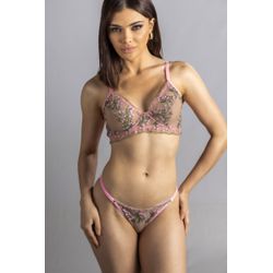 CONJUNTO FLOWERS ED LIMITADA - FLOWERS PANTERA - C... - Sirrê Lingerie