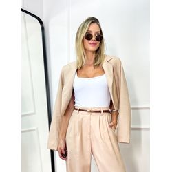 Blazer Curto Josephine Bege - S. MARIM STORE