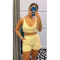 Shorts Gule Creme - S. MARIM STORE