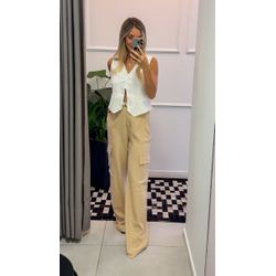 Calça Cargo Bege - S. MARIM STORE