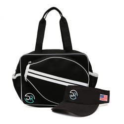 Combo Bolsa + Viseira Beach Tênis Daniel Roza Pret... - SOCOMBOS