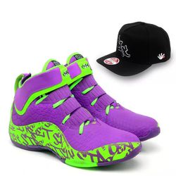 Tênis Six Street Impact - Roxo e verde Tamanho Esp... - SOCOMBOS