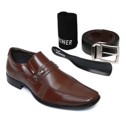 Combo Sapato Masculino Dark Brown Coverline Metal ... - SOCOMBOS