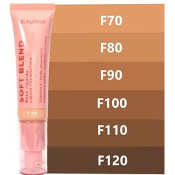Base Líquida Soft Blend- Cor 110 - Ruby Rose linha... - SOFI MAKE
