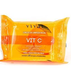Lenços de Limpeza Facial VIT C - Vivai - 1031 - SOFI MAKE